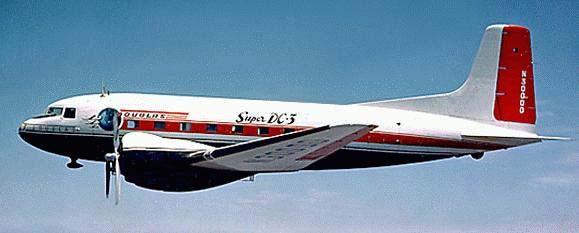DC-3 S Manufacturer:Douglas S First Flight:December 17, 1935 S Wingspan:95 feet S Length:64 feet 5.5 inches S Height:16 feet, 3.