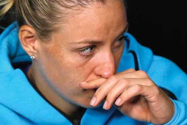 2 Gulf Times TENNIS FOCUS Kerber s rocky title defence finally collapses Melbourne A fourth-round elimination by an unfancied player was a disappointing end to Angelique Kerber s defence of her