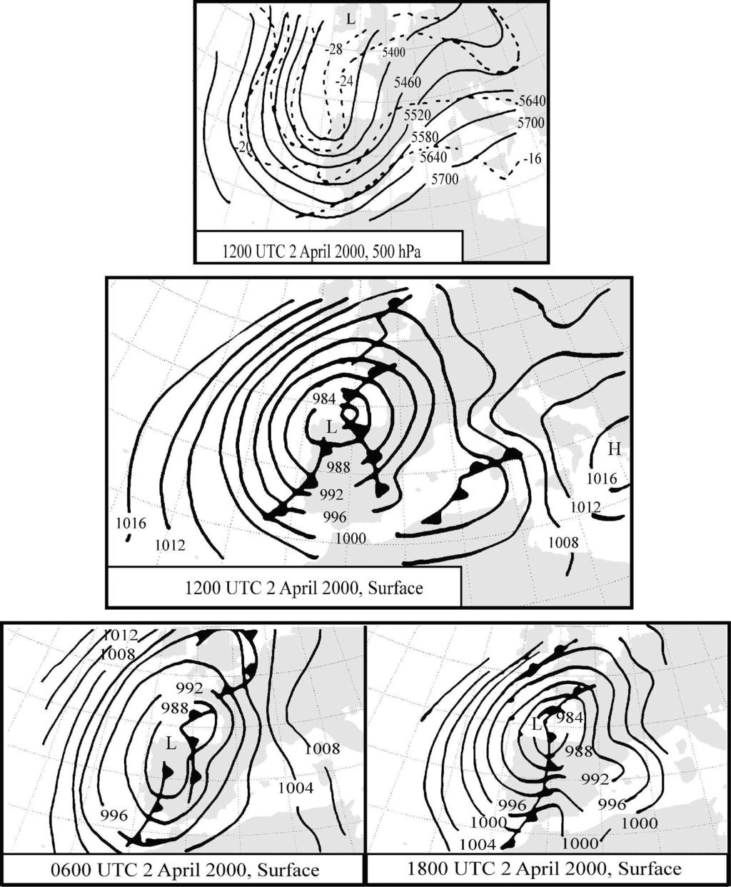 15 JULY 2005 M I L L Á N ET AL. 2687 FIG. 4. Synoptic conditions typical of an Atlantic frontal system crossing the Iberian Peninsula. precipitation events.