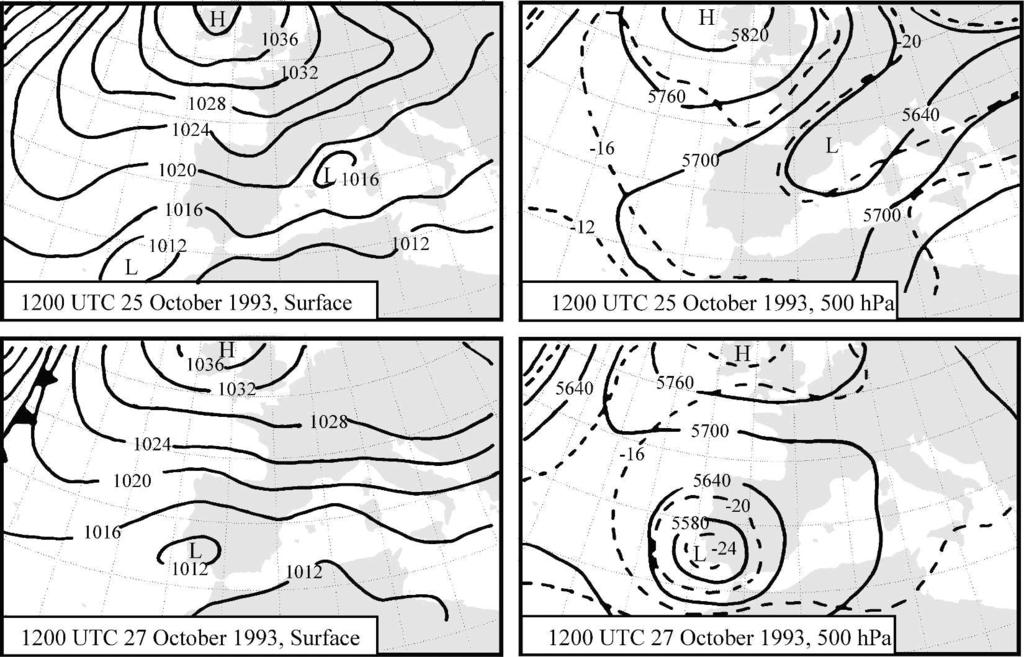 The criterion selected to disaggregate this component from the daily precipitation data is the passage of a frontal system during the rain event, as illustrated in Fig. 4. b.