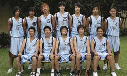 Fifth Grade Basketball Back Row: N.Leong, K.Lu, D.Chandra, L.Sheldon, J.Zhang, H.