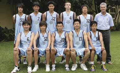 Seventh Grade Basketball Back Row: H.Zhuang, I.Lu, T.Xiao, D.Morgan, M.Lee, Mr W.