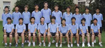 Tennis 15 Years Tennis Back Row: C.Liu, C.Xu, C.York, G.Lee, G.Dzero, A.Stoneham, Y.Shi, T.Chung, N.Lin, D.Mah. Front Row: M.Li, J.Peng, D.Wong, I.Li, E.Zhang (Captain), D.Bui, J.Chen, M.Deng, D.Lin. court.