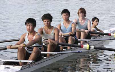 Rowing Third Four Stroke: A.Low, 3: S.Comninos, 2: R.