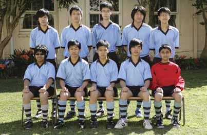 Huang, S.Nene. 15E Football Back Row: K.Giang, B.Jin, J.Xu, Y.Luo, D.Wei.