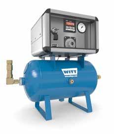 The flow rates of the individual gases are regulated proportionally in an interaction of orifices and pistons by turning the valve to create the required gas mixture.