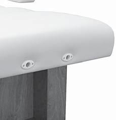 Excessive pressure can cause premature failure of the Table Extender. The optional stationary Table Extender provides ultimate comfort for your tallest clients, quickly and easily.