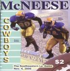 McNeese Game by Game Statistics GAME NINE Nov.