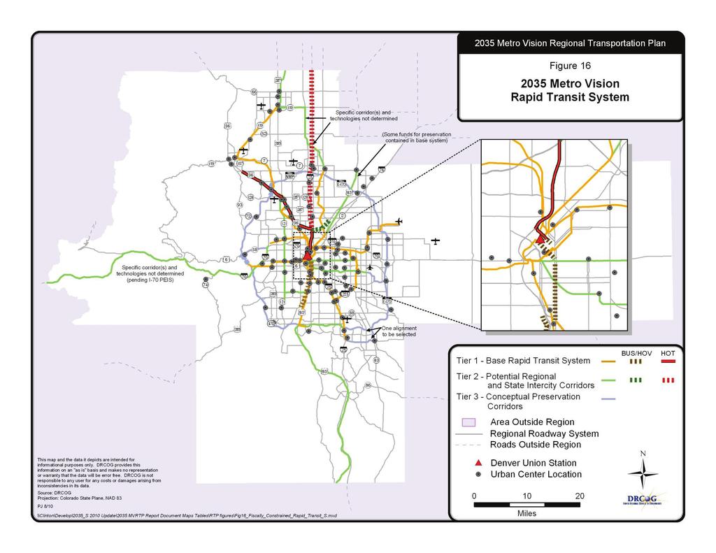 Figure 16 2035 Metro Vision Rapid Transit System Chapter 4.