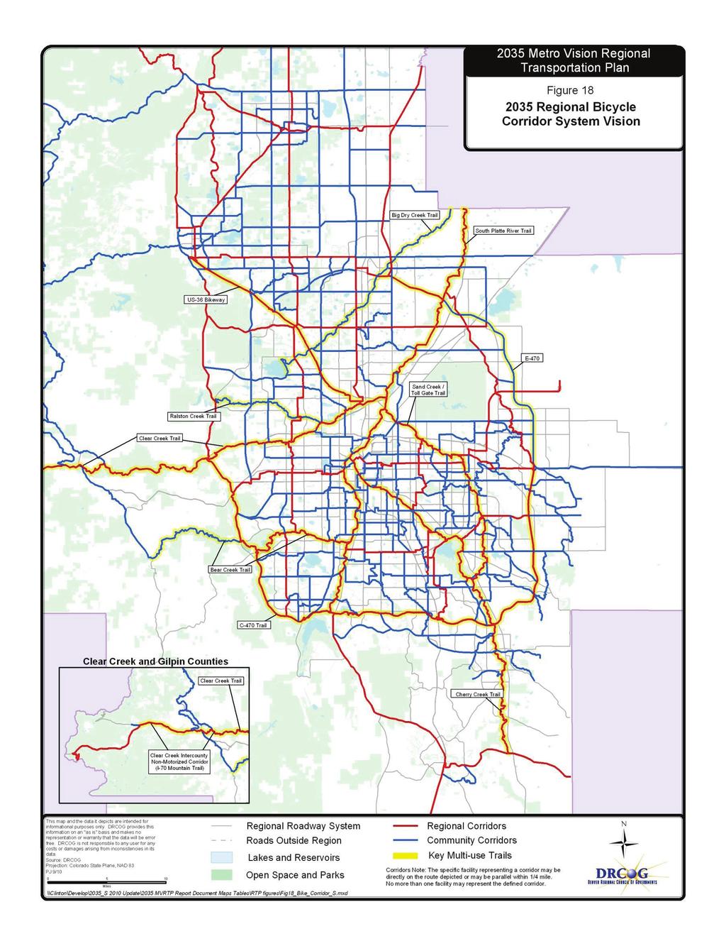 Figure 18 2035 Regional Bicycle Corridor System Chapter 4.