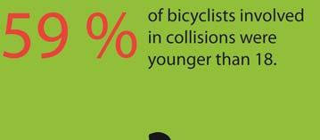 were mostly broadside collisions; in very few incidents were the bicyclist and motorist traveling in opposite direction.