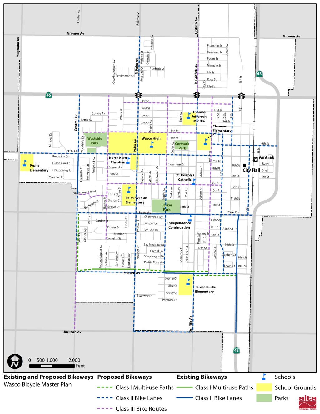 The City of Wasco Bicycle Master Plan Figure 4-1: