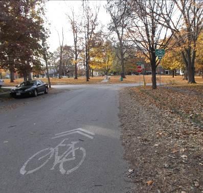Shared Lane Markings Shared lane markings (aka Sharrows ) inform cyclists of optimum lane positioning.