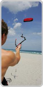 Method 1: This method is suitable for most wind speeds on open beaches, with