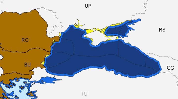 Fisheries in the Black Sea Map 5: Maritime jurisdictions in the Black Sea EU coastal states Inland waters Territorial sea Exclusive economic zone Source: Modified after Suárez de Vivero (2010) In the