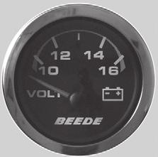 VolTMeTeR (InboaRD) The voltmeter indicates whether the battery is charging or discharging. The needle should be located in the normal range while the engine is running.