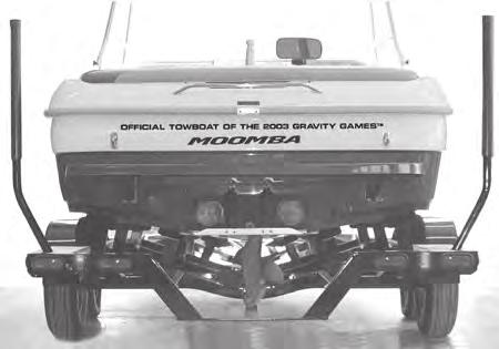 Trailer Alignment CORRECT ALIGNMENT INCORRECT ALIGNMENT When pulling the boat onto the trailer, be sure that it is