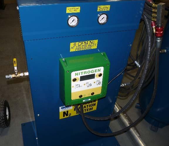 NG-6, NG-12, NG-18 SET-UP INSTRUCTIONS Use Teflon Tape or other suitable pipe fitting sealer Fasten Nitrogen Unit and Tank to a permanent location.