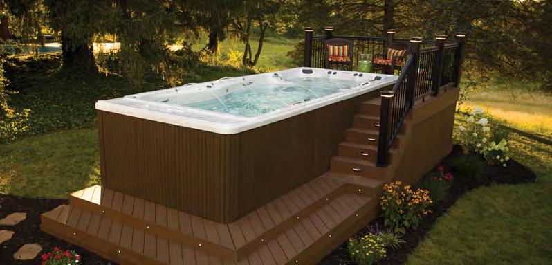 Above Ground The majority of customers choose to install their swim spa fully above ground on a patio or deck.