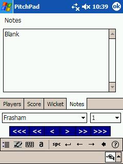 2 etc. 13.1.1 Edit Batsmen To swap the Strike and Non strike batsmen for the selected record, click the button labelled ^ adjacent to the two batsmen.