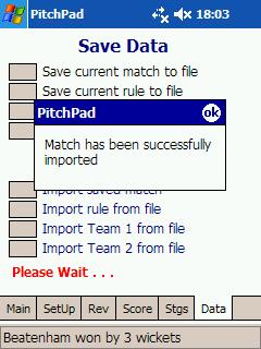 could lead to performance issues over time. Importing To import a match file, click Import saved match.