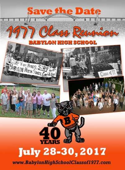 Reunion Flyer designed by Peter Gorman Send High Res School Photos for Video Montage consideration