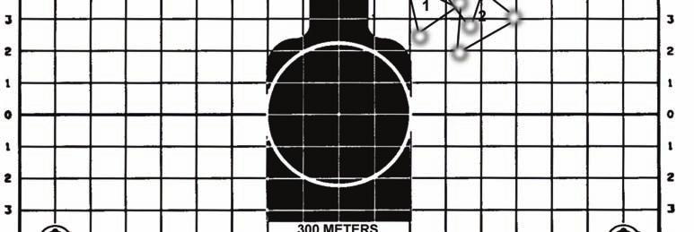 The shot groups in Figure 5-10 represent acceptable shot groups (4 centimeters or