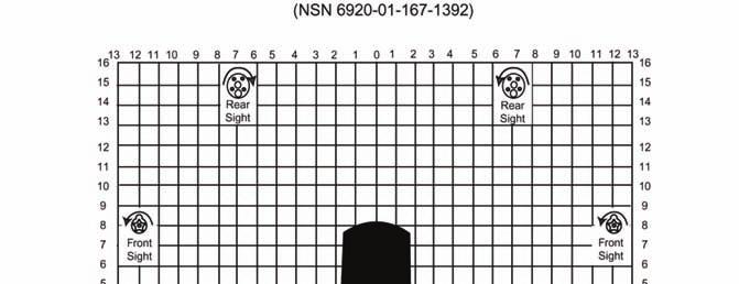 Downrange Feedback 5-45. To conduct a 25-meter zero range NOTES: 1. Each Soldier ensures that his sights are set for 25-meter zeroing. 2. Soldiers fire each shot from a supported firing position using the same point of aim (target's center of mass).