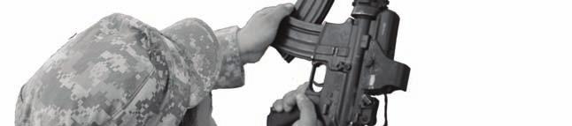 (4) Slide the nonfiring hand down the handguard to the receiver, and press the magazine release catch. (5) Secure a full magazine with two fingers and the thumb of the nonfiring hand.