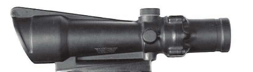 The ACOG is a lightweight, rugged, fast, and accurate 3.5 power optic scope.