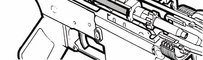 This process is shown in Figure 4-7. (1) The bolt carrier group continues to move to the rear.