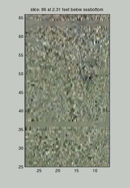 rock pile. Figure 5. Slice through image cube at about 2.
