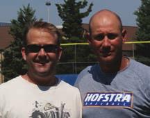 Kevin Long (left), hitting coach for the New York Yankees, and Patrick Anderson (right). The focus of this camp is on the baseball player who has a true desire to learn and improve.