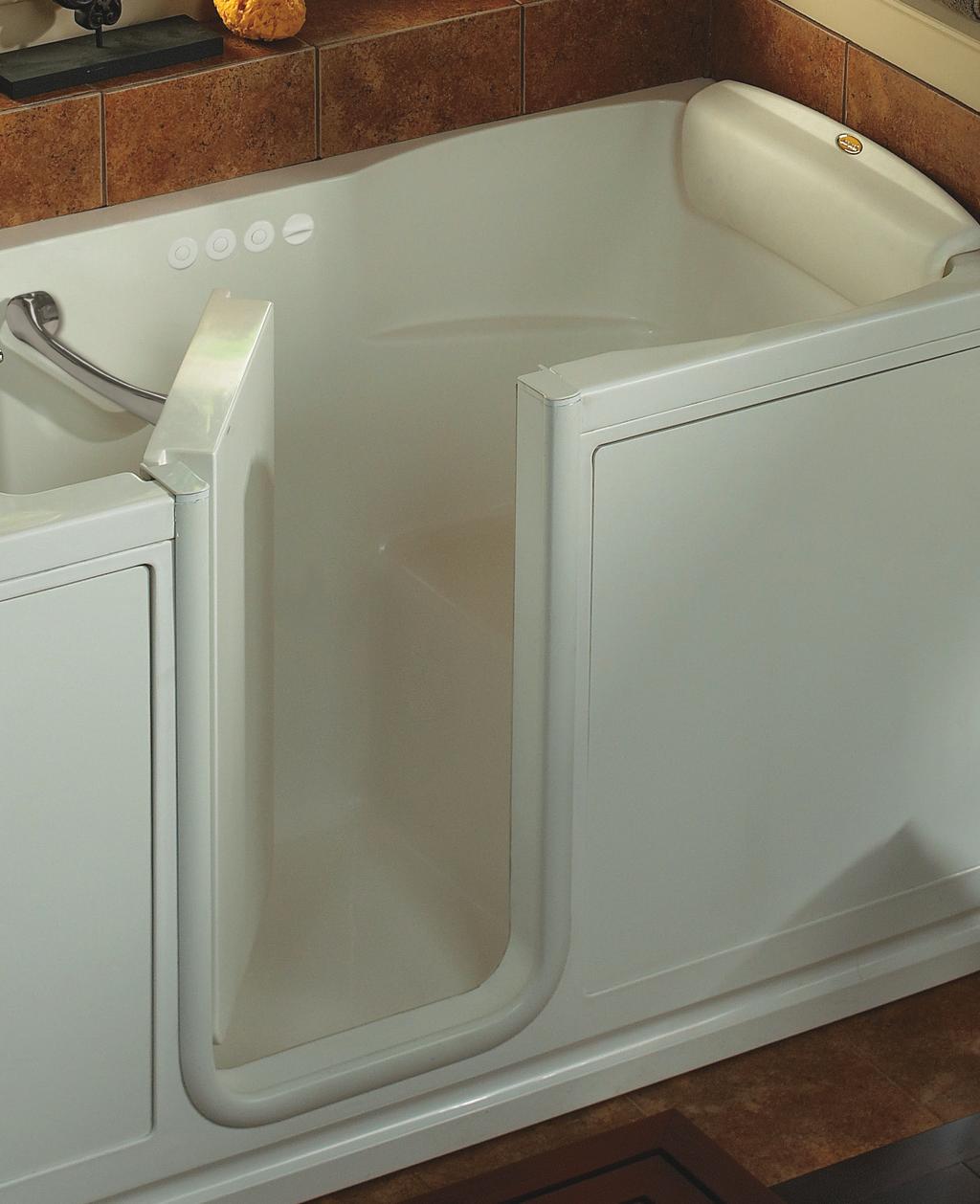 LUXURY AND PERFORMANCE FOR ANY PHASE OF LIFE 1 WATER-TIGHT SECURITY A Jacuzzi Bathtub exclusive! Patented dual pin locking door makes this unit completely leak-proof.