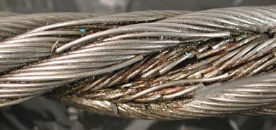 VALLEY Wire Breaks Example: Valley wire breaks on a strand overhead crane wire