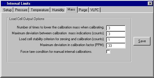 FPG8601 /VLPC OPERATION AND MAINTENANCE MANUAL Figure 37. <Internal Limits> <Mass> Table 24.
