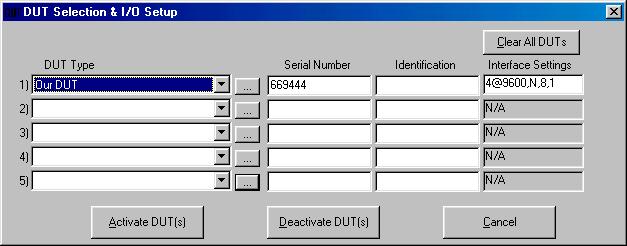 6. FPG TOOLS 6.6.5 [DUT SELECTION] DUTs can be used in FPG Tools by first creating them using the DUT Editor (see Section 6.8).