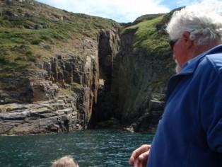 George Guille sells guided boat tours