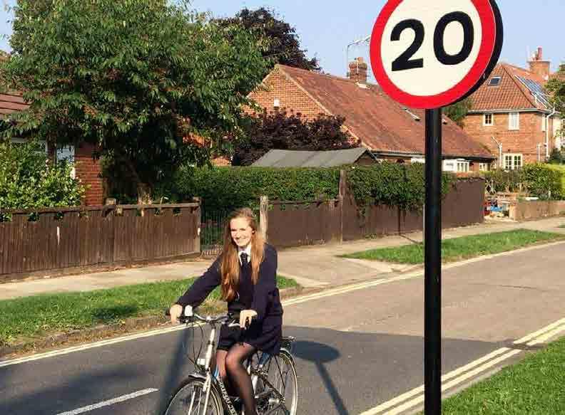 UK examples Quiet routes through town centres, neighbourhoods and rural lanes York: 20 mph on residential streets Separation of motor-vehicles and cycles is not essential, provided traffic volumes