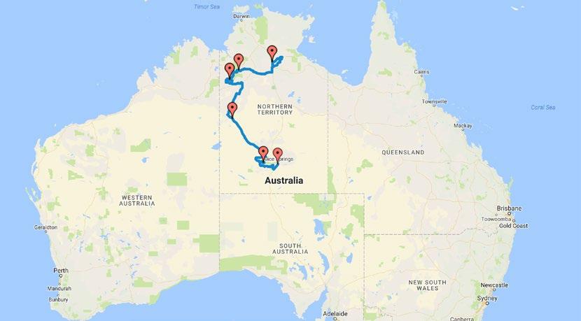 THE ROUTE» The 2018 KTM Australia Adventure Rallye will be quite different to the previous two years.