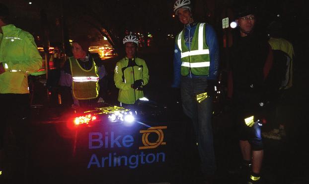 Riding and walking at night, in rainy, or snowy conditions Be visible use lights and reflectors. Wear reflective or bright colored clothes to increase visibility.