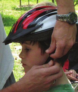 Bicycle Helmets Everyone should wear a helmet while bicycling. Bicycle helmets greatly reduce the risk of serious brain injury from a bicycle crash.
