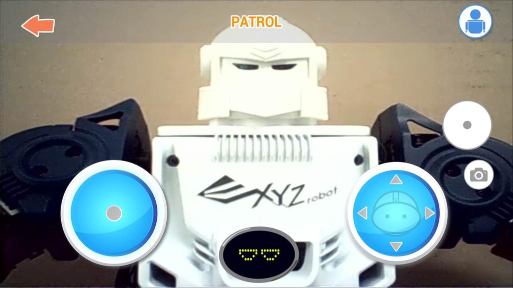 DIVER APP (ios / Android) 03 Patrol 1 2 3 4 No. Menu 7 6 5 Description 1 Back Tap to return to the previous menu. 2 Selecting Robots Show the current status.