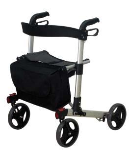 Two swivel wheels, with directional lock. Adjustable height handles (80-4 cm).