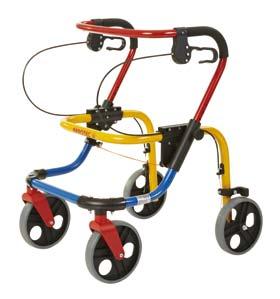 Walkers and Crutches for children For children 01217 fixi Multicolor, painted aluminium walker for children. Foldable and adjustable, with four wheels, two of which have brakes.