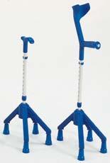 Crutches and Walking Sticks 0113 MAGIC TWIN CRUTCHES In aluminium with one single adjustment 73 8 cm.