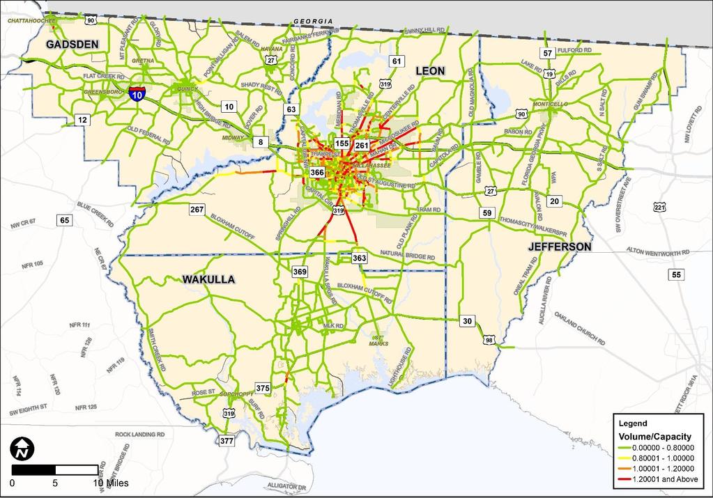Following the completion of the Cost Feasible Plan, this recommended project network was incorporated into the regional travel demand model to evaluate the congestion levels by the 2040 plan horizon