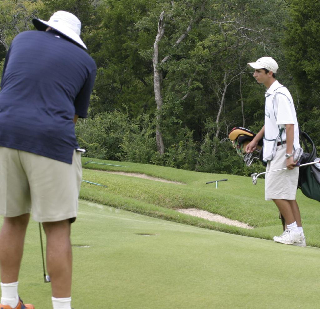 Caddie Services Caddie Training Rigorous, 3-5 day on-course training with actual players allows us to simulate almost every possible scenario caddies will encounter.
