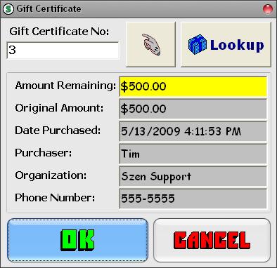 Using the Retail System 97 At a minimum, a name for the Purchaser, a user name and password must be entered.