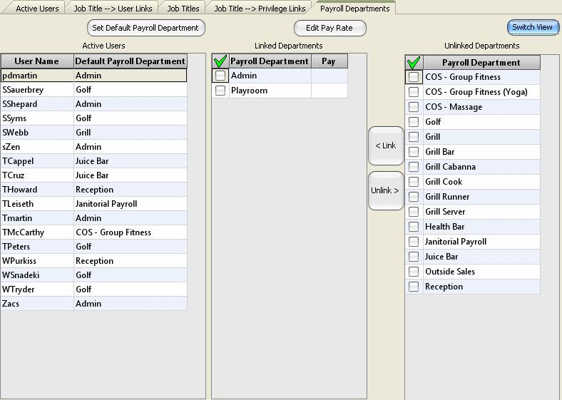 192 Full Eighteen Manual Job Title -SELECT the '<Link' button The selected privileges will move from the Unlinked Privileges grid to the Linked Privileges grid and will be linked to the highlighted